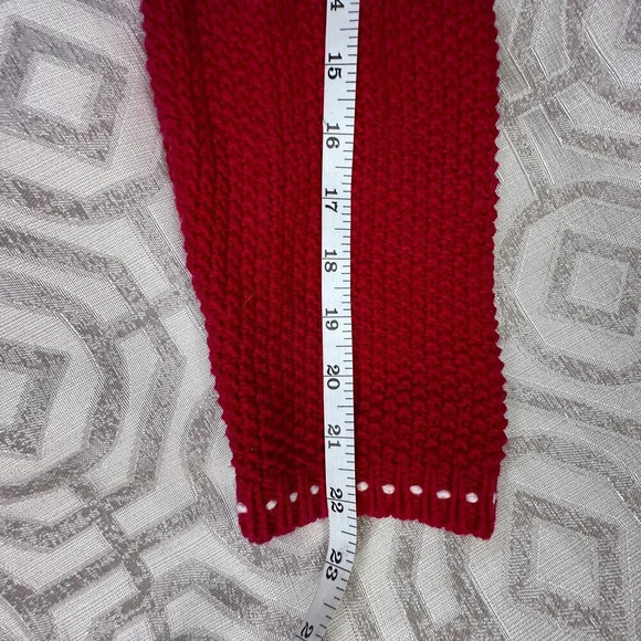 Ann Taylor Sweater knit Pullover‎ turtleneck ugly tacky holiday snowflake size M - Picture 7 of 7